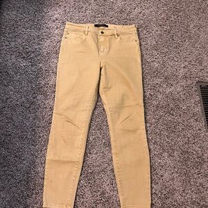 Liverpool Mustard/gold Ankle Jeans